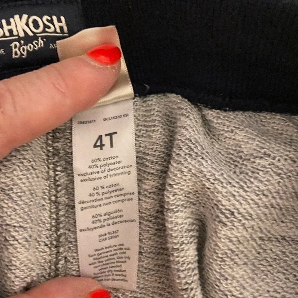 Oshkosh Grey Comfy Shorts 4T